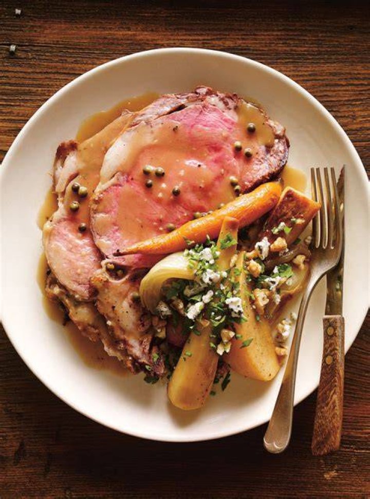 Prime Rib Roast with Madeira Green Peppercorn Sauce RICARDO
