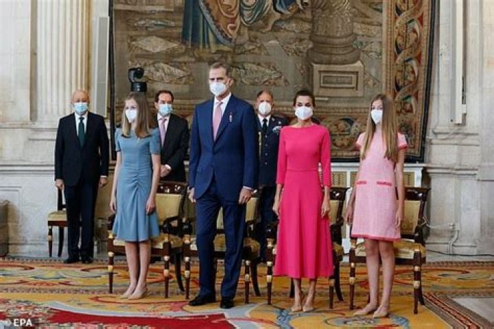 Princess Leonor, 15, joins her parents for an function in Madrid in