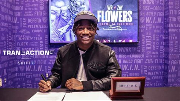 Ravens WR Zay Flowers signs rookie contract WBFF