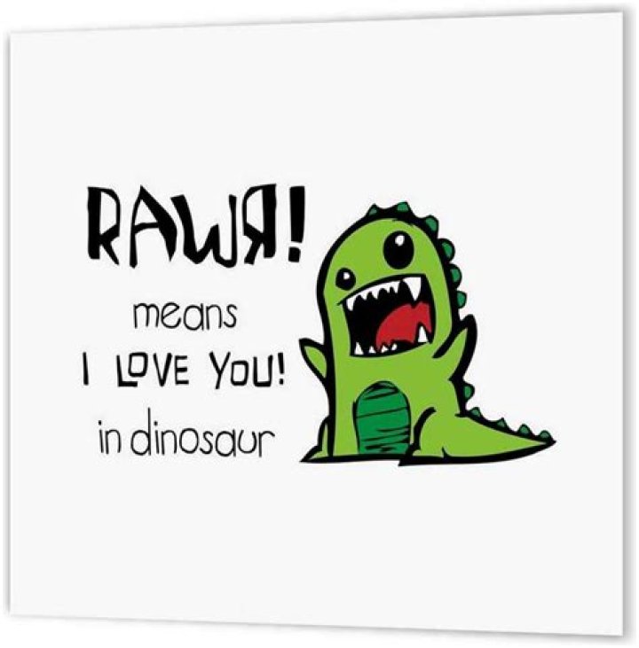 Rawr Means I Love You Art Print FashionAveMom