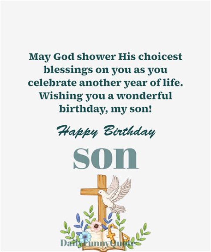 Religious Birthday Wishes For Son