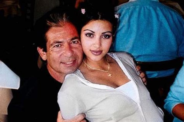 Robert Kardashian with his fiancé and third cousin Denice Shakarian