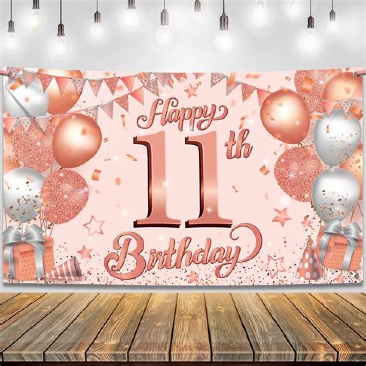 Rose Gold Glitter 11th Birthday Invitation EDIT YOURSELF Etsy