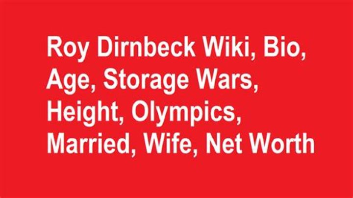 Roy Dirnbeck Wiki, Bio, Age, Storage Wars, Married, Wife, Net Worth