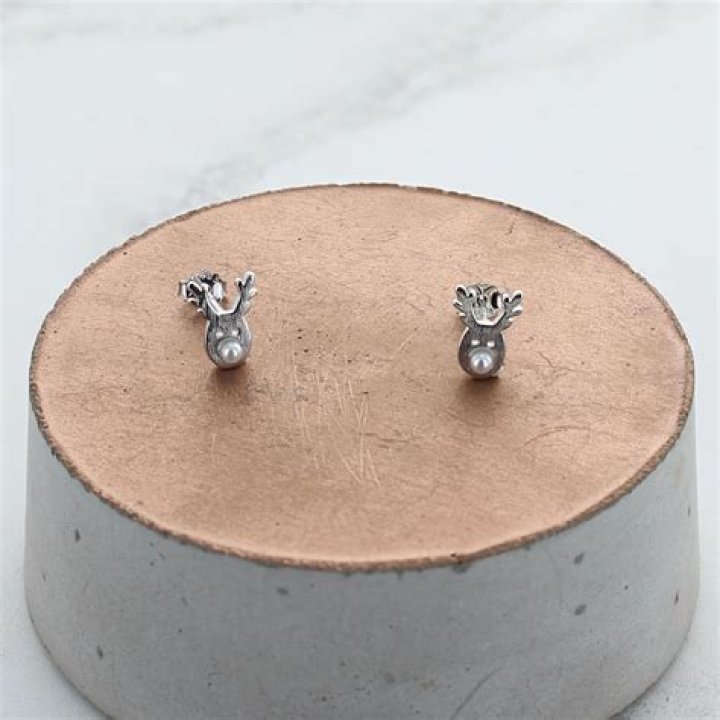 Rudolph The Pearl Nosed Earring By Francesca Rossi Designs
