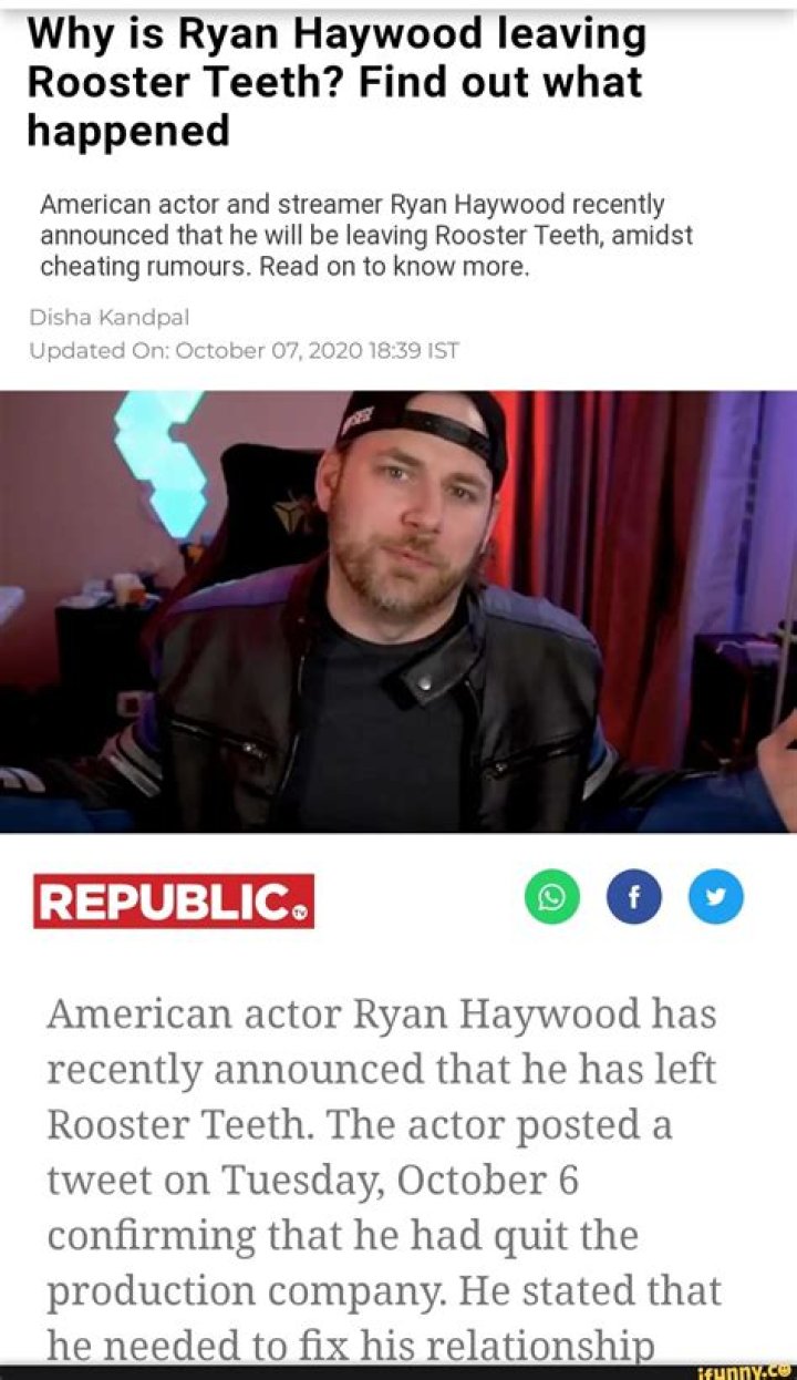Ryan Haywood Where Is Roster Teeth Star Now In 2024?
