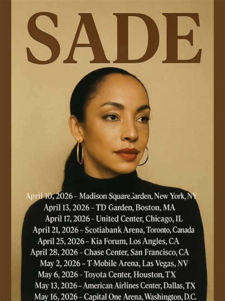 Sade tour dates & tickets 2024 Ents24