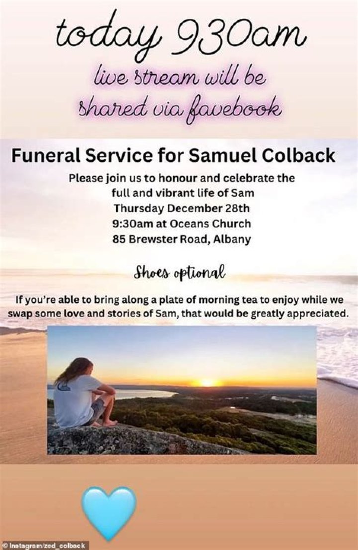 Sam Colback Death And Obituary Man Died While Snorkelling On WA South