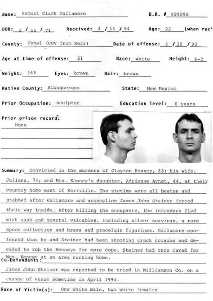 Samuel Clark Gallamore Murderpedia, the encyclopedia of murderers