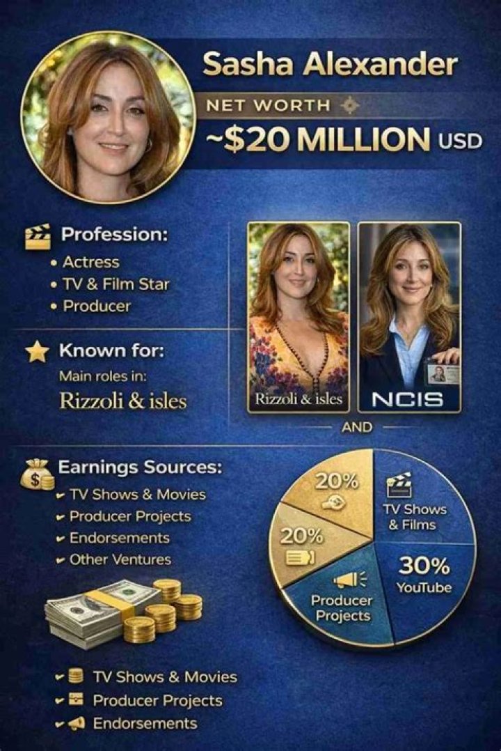 Sasha Alexander Net Worth (2019 Update)