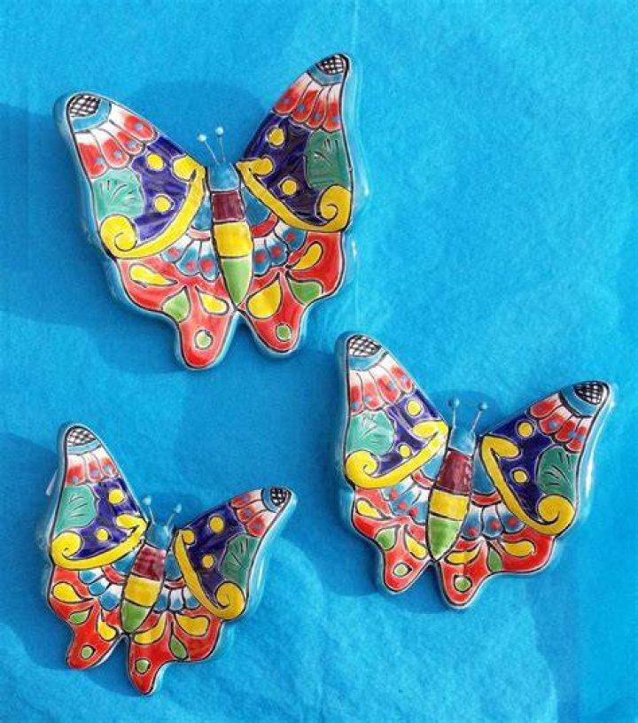 Set of 3 Butterflies Hand Painted Rocks Butterfly Themed Party Etsy