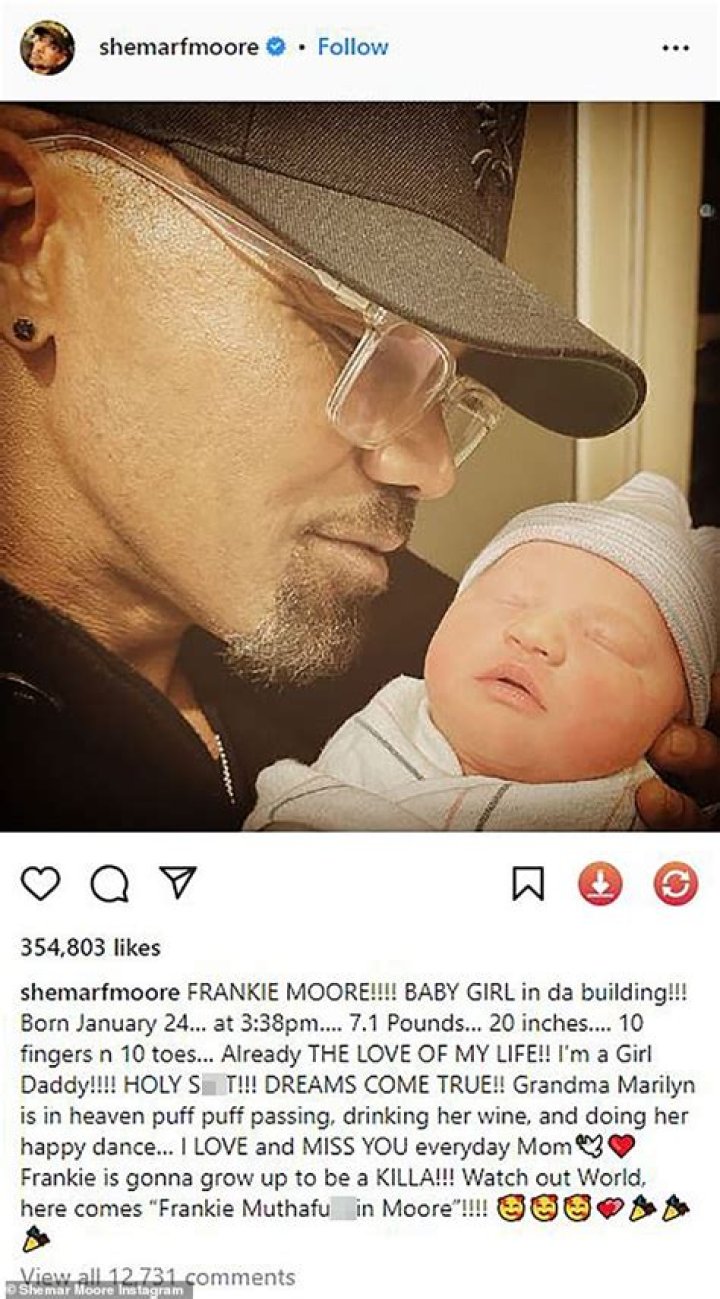 Shemar Moore first baby with girlfriend Jesiree Dizon, her