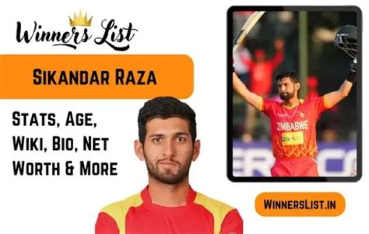 Sikandar RazaBio, Age, Stats, Net Worth AFLENCE