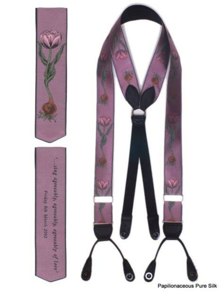 Silk braces, bookmarks & ribbons 2013 Papilionaceous Jacquard Silk