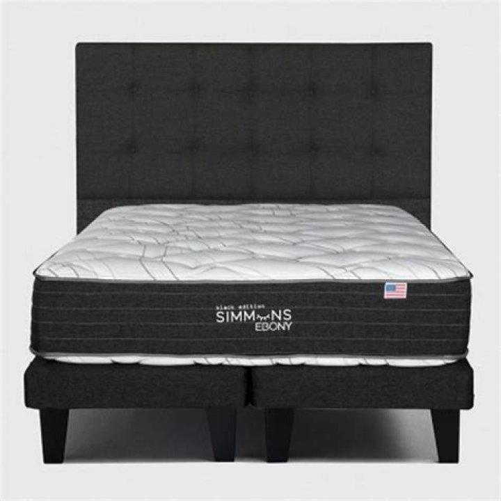 SIMMONS Cama Europea Simmons Ebony 2 Plazas Resp Tignes Marengo