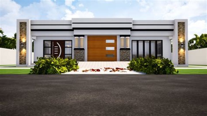 Simple And beautiful house design Flat roof house design 2Bedroom