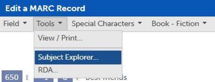 Subject Explorer BestMARC