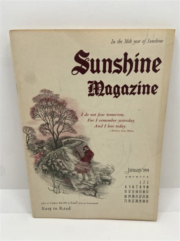 sunshine magazine... volume 1... enjoy( Harrison Held's