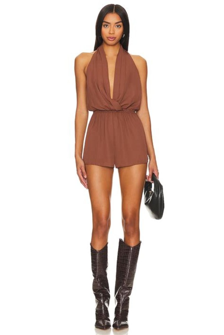 superdown Emma Halter Romper in White REVOLVE