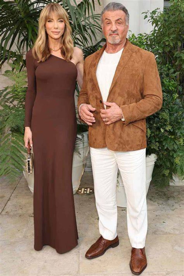 Sylvester Stallone Joined by Wife Jennifer Flavin at Ralph Lauren Show