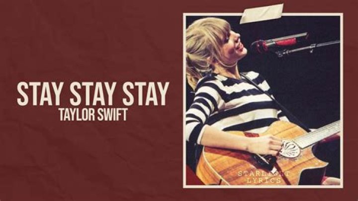 Taylor Swift Stay Stay Stay Espa&ntilde;ol Ingl&eacute;s Video Official Lyrics