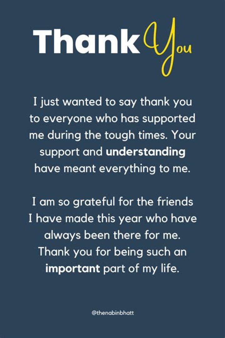 Thanks to all the people that support my business. I remember back in