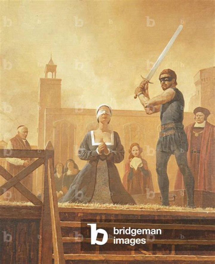 The Execution of Anne Boleyn, illustration from the 'Observer on Sunday