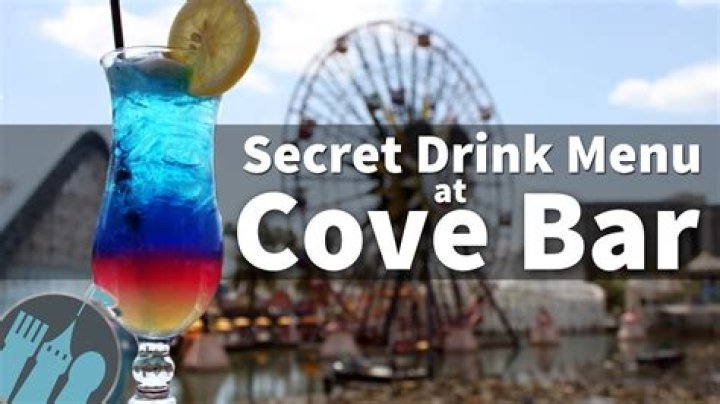 The Secret Drink Menu at Cove Bar in Disney California Adventure! YouTube