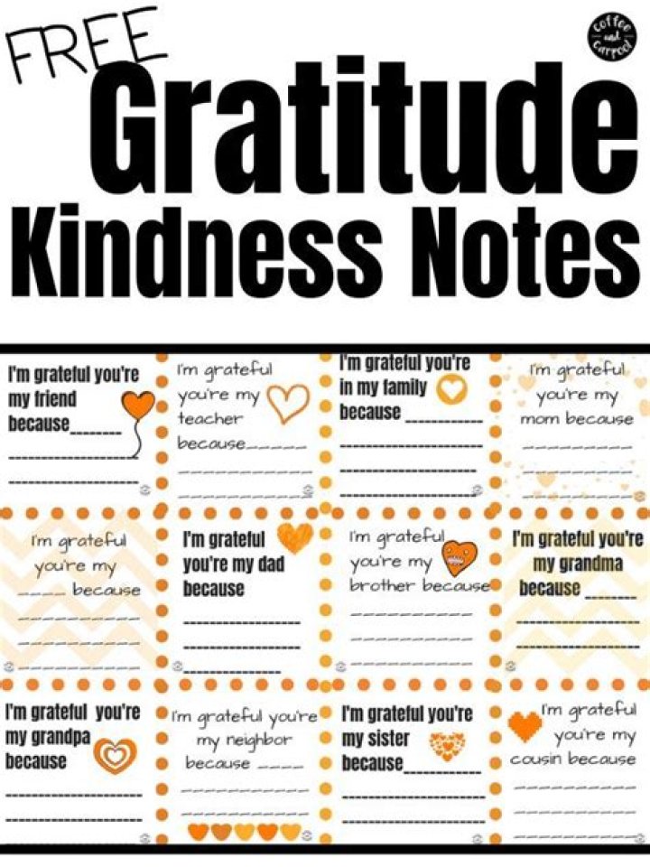 These gratitude notes are printables perfect for helping kids focus on
