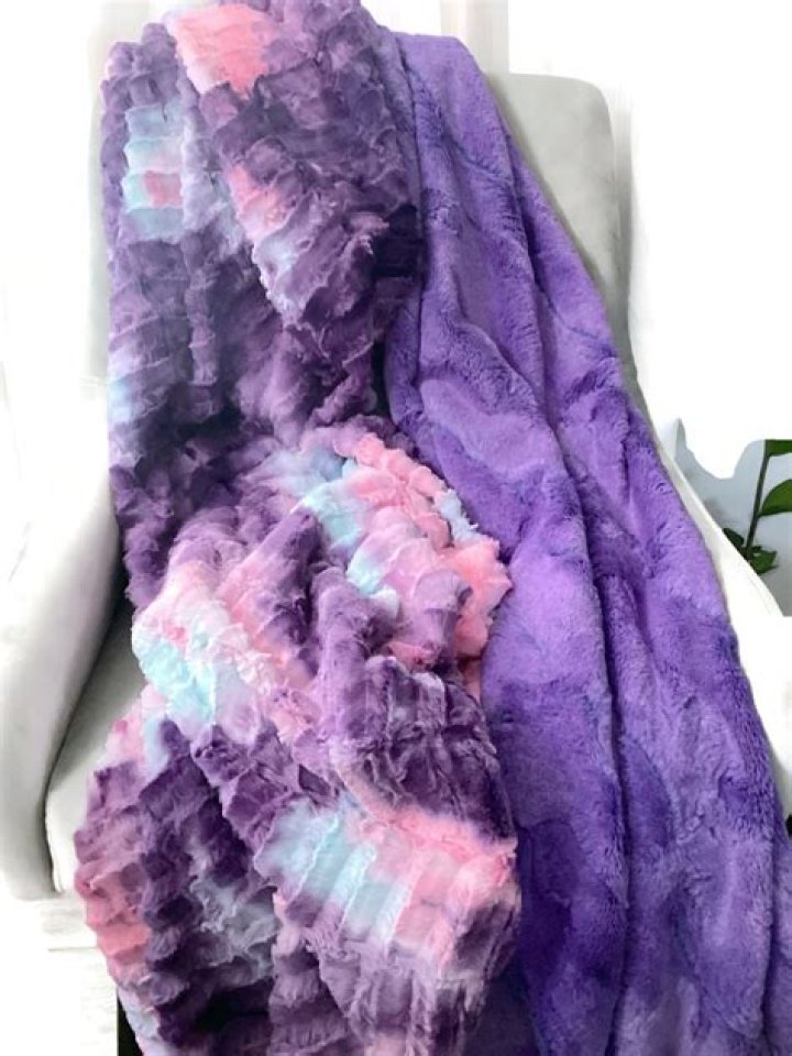 Tie Dye Baby Blanket Minky Baby Blanket Rainbow Baby