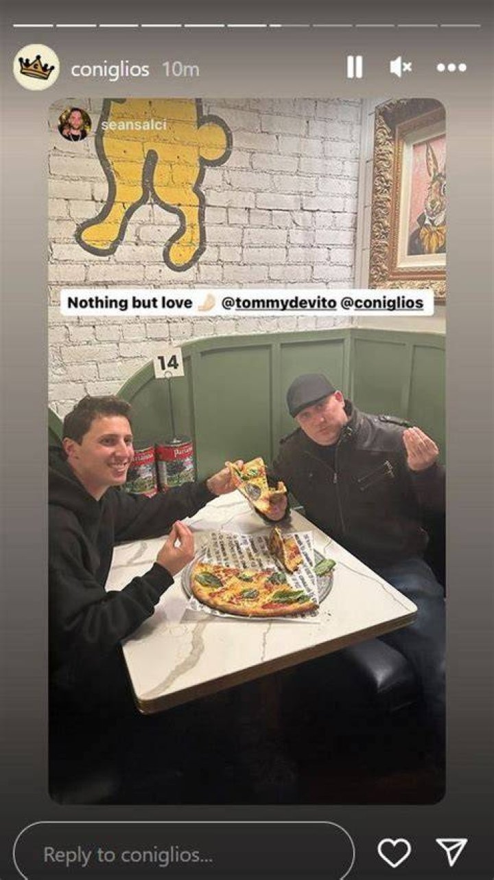 Tommy DeVito Seemingly Does Damage Control, Shows Up to Coniglio's
