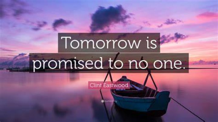 Tomorrow is promised to no one Deedeh Goodarzi deedeh goodarzi 