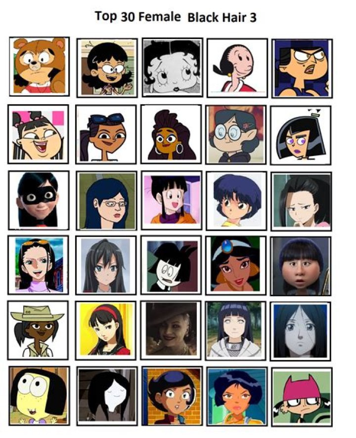 Top 30 Female Cartoon Raven Hair 3 by RockyRock76 on DeviantArt
