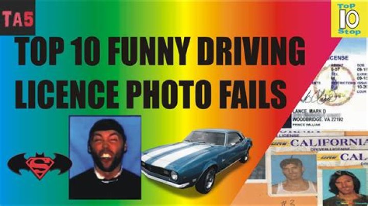 Top Ten Funny Driving Licence Photo Fails TA5 TopTenStop YouTube