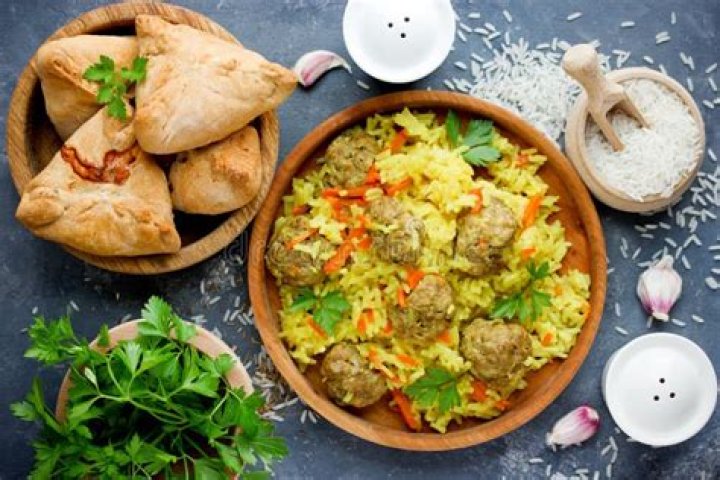 Traditional Caucasian Food and Ingredients on Table Stock Image Image