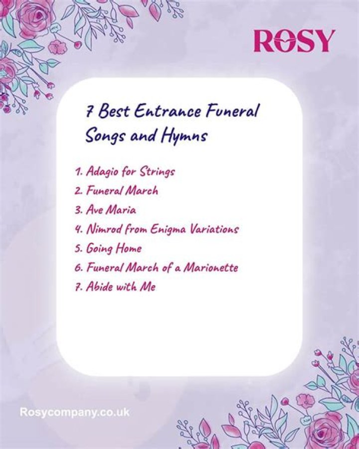 Traditional Entrance Hymns Funeral Music NI