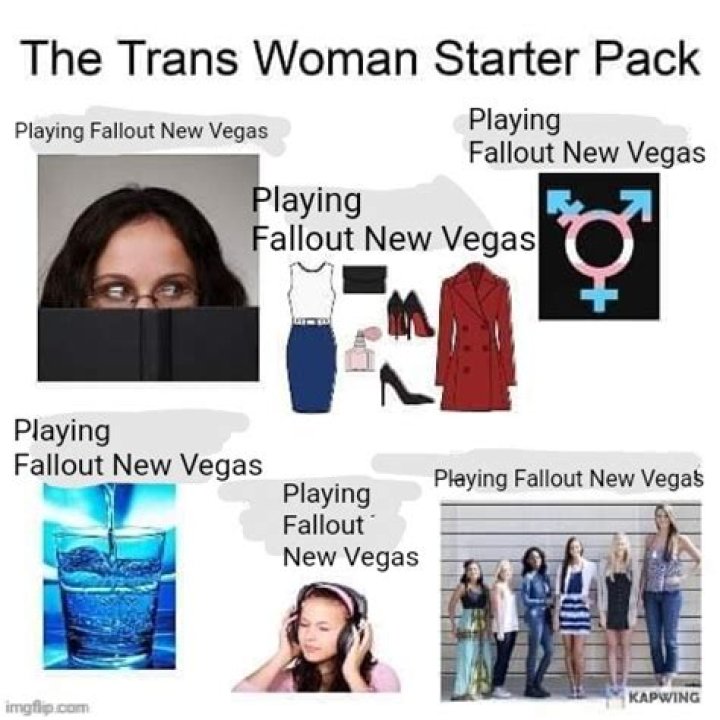 trans woman starter pack Fallout New Vegas Know Your Meme