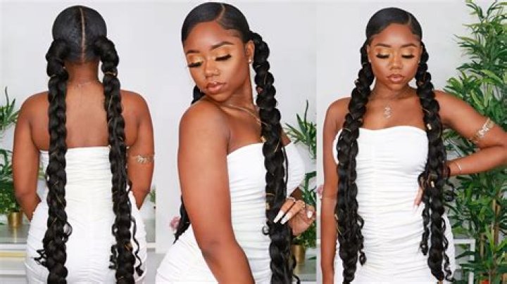 Two Ponytail Hairstyles Cool Two Braided Ponytails With Two ponytail