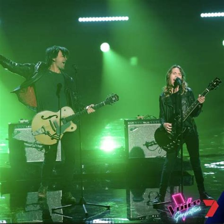 Ty and Eddie Penshorn in grand finale on The Voice Generations