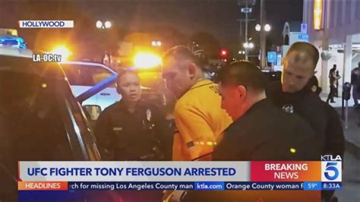 UFC fighter Tony Ferguson arrested for DUI after truck flips