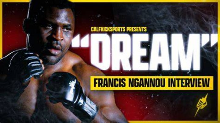 UFC Francis Ngannou My dream since I was a child was to be a boxer