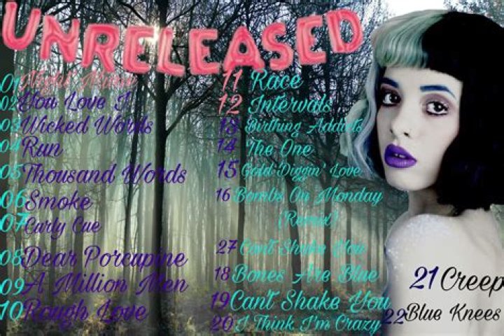 Unreleased Melanie album song list Melanie martinez Melanie martinez