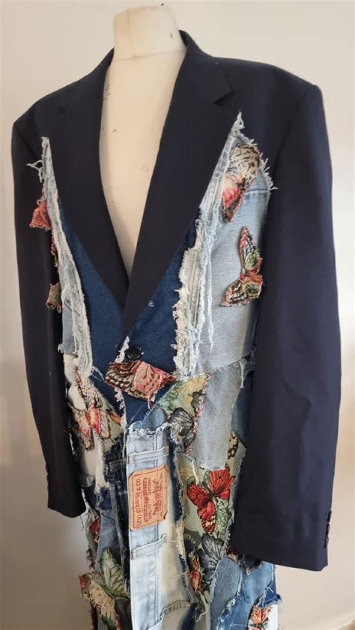 Upcycled/ Blazer/ Womens Jackets/ Womens Clothing/ Unique/ Etsy