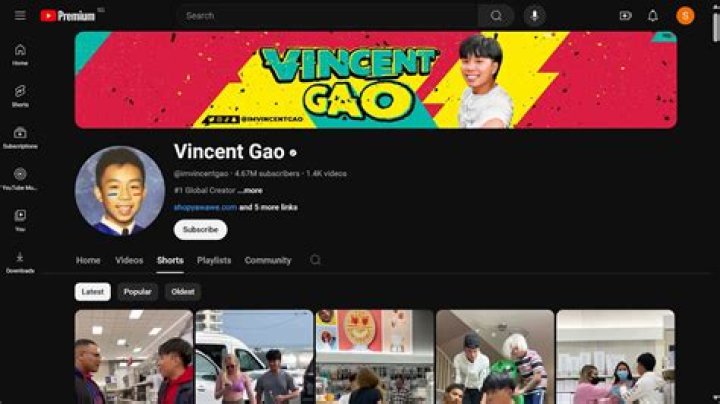 Vincent Gao YouTube