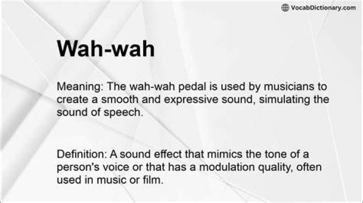 Wah Meaning YouTube