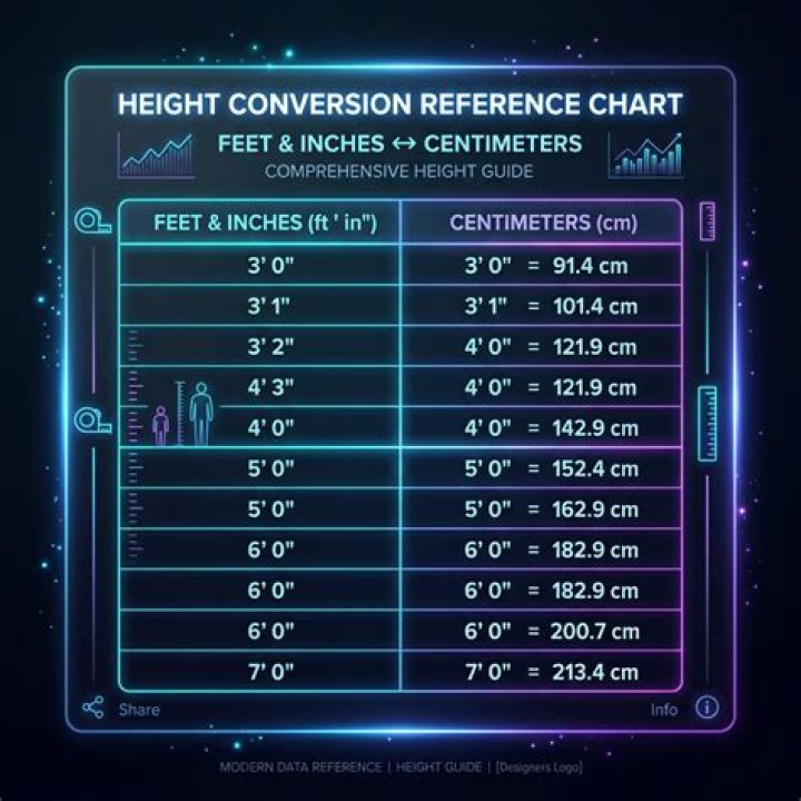 What is 189 cm in feet and inches? Calculatio