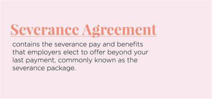 What is a severance package? Regardless of the state of your career