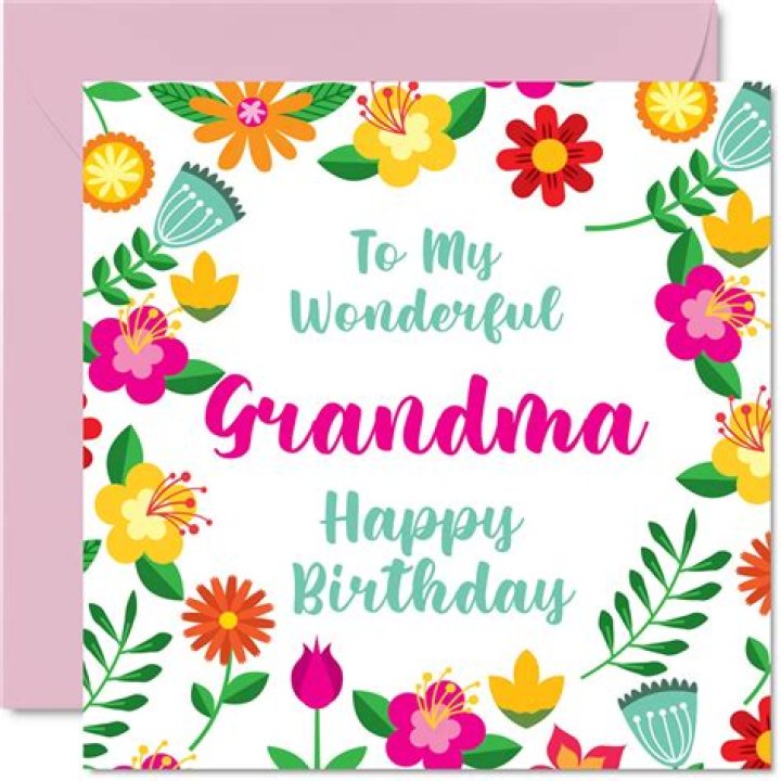 Wonderful Grandma Birthday Greeting Card Cards Love Kates