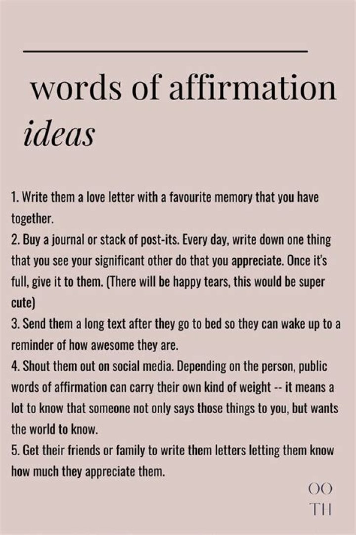 Words of Affirmation How to Speak This Love Language