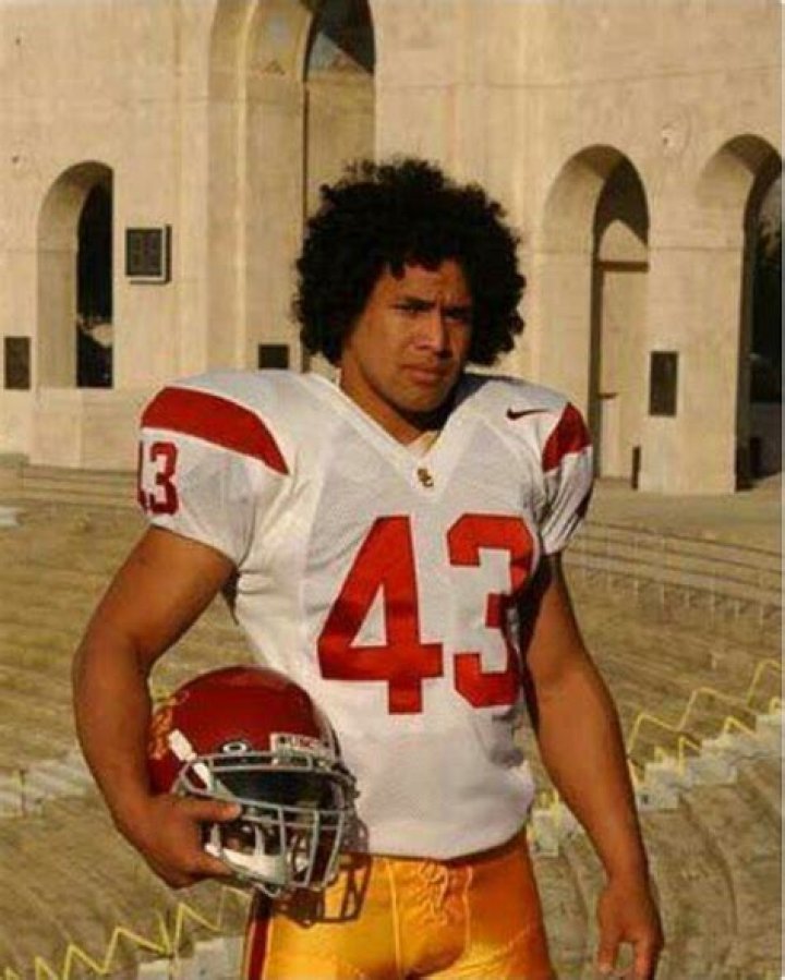 Young Troy Polamalu when he was a USC Trojan. Pittsburgh Steelers